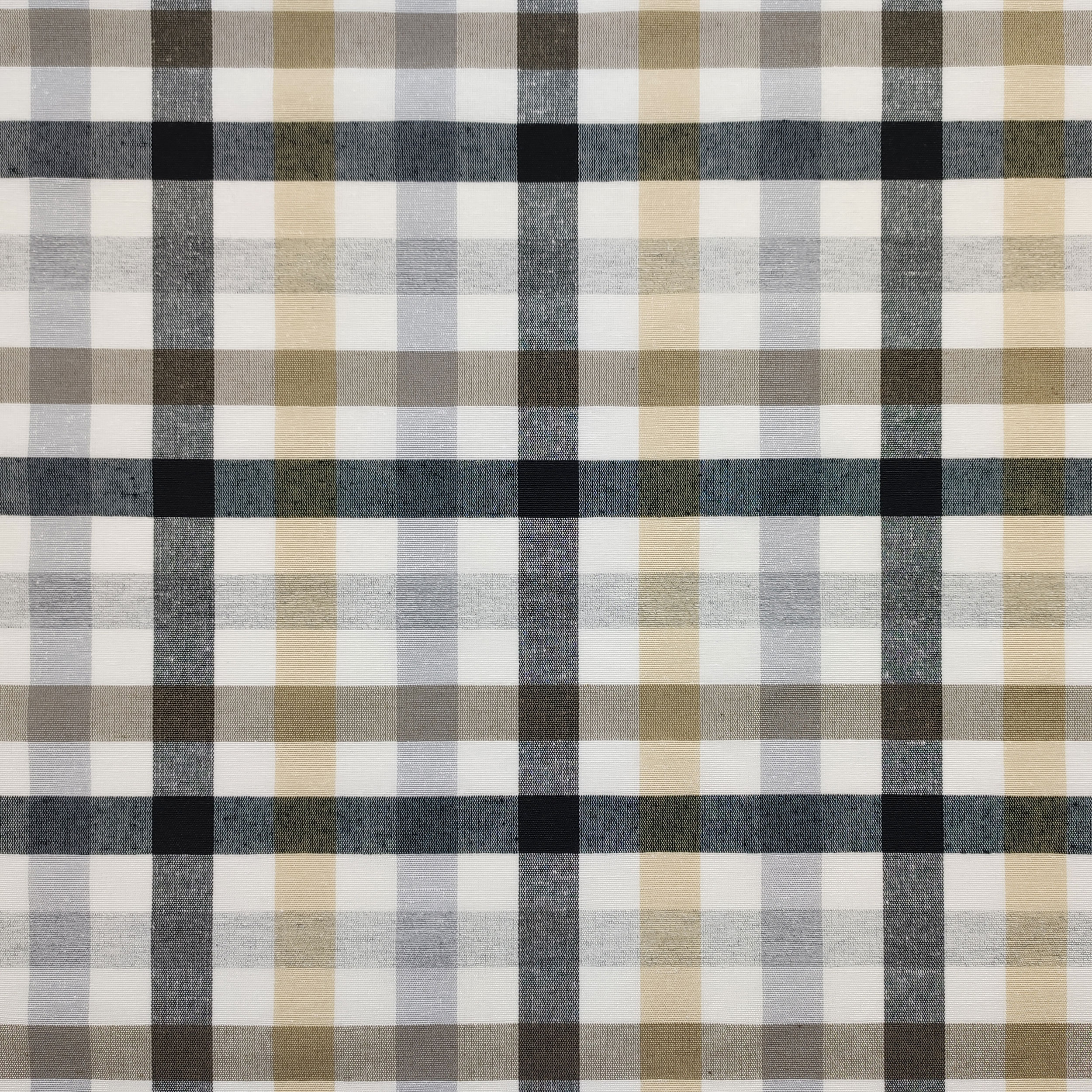 Nappe à carreaux gris beige Tissu teinté dans la masse