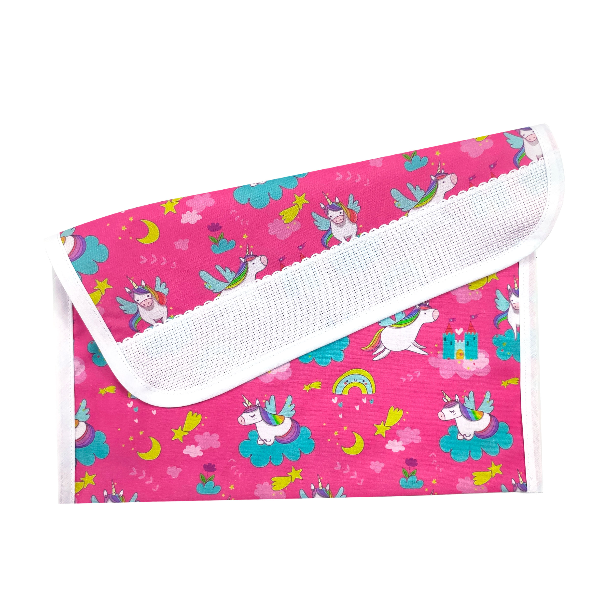 Porte-bavoirs Licornes et châteaux - Panini Fabrics
