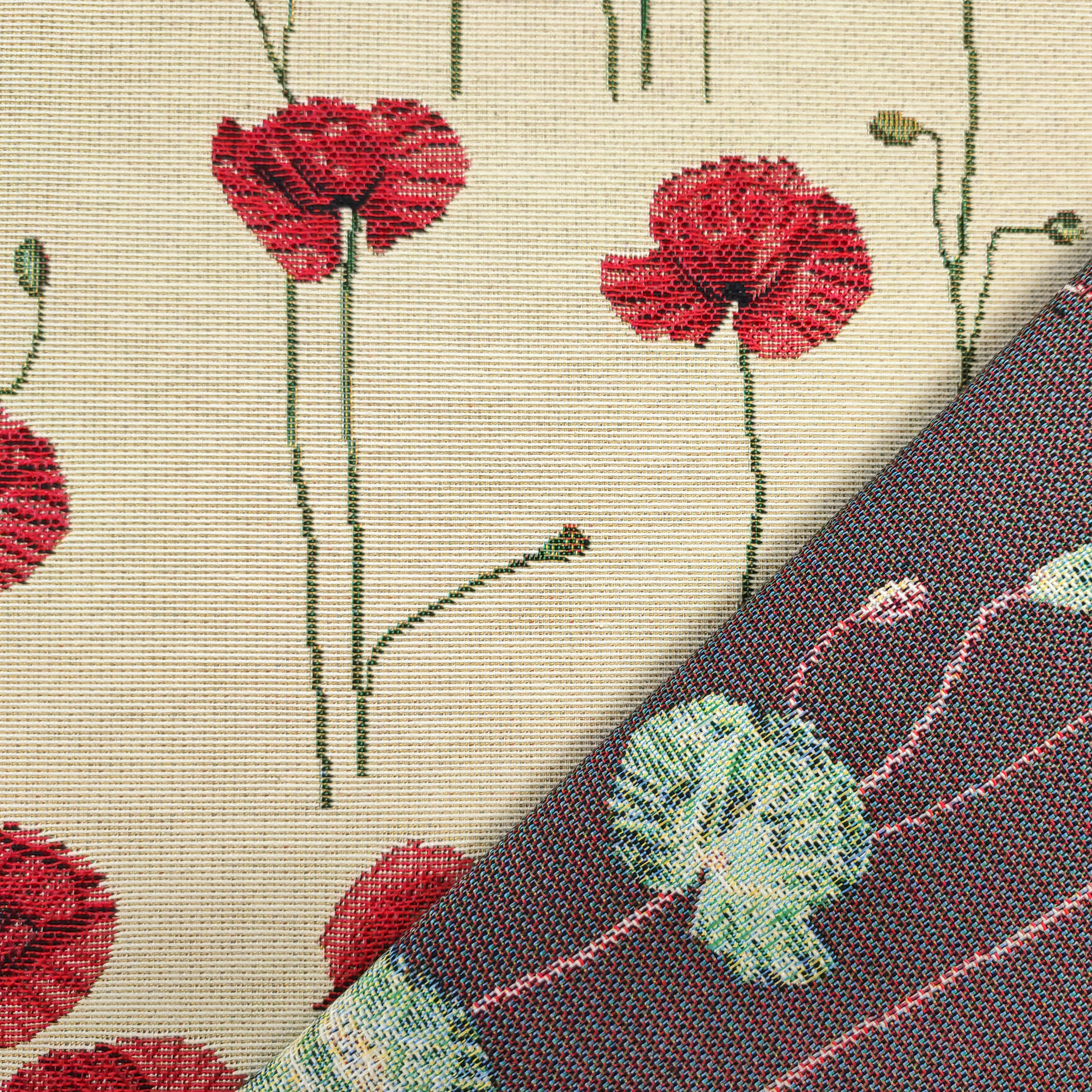 Gobelin Fabric Poppy Field