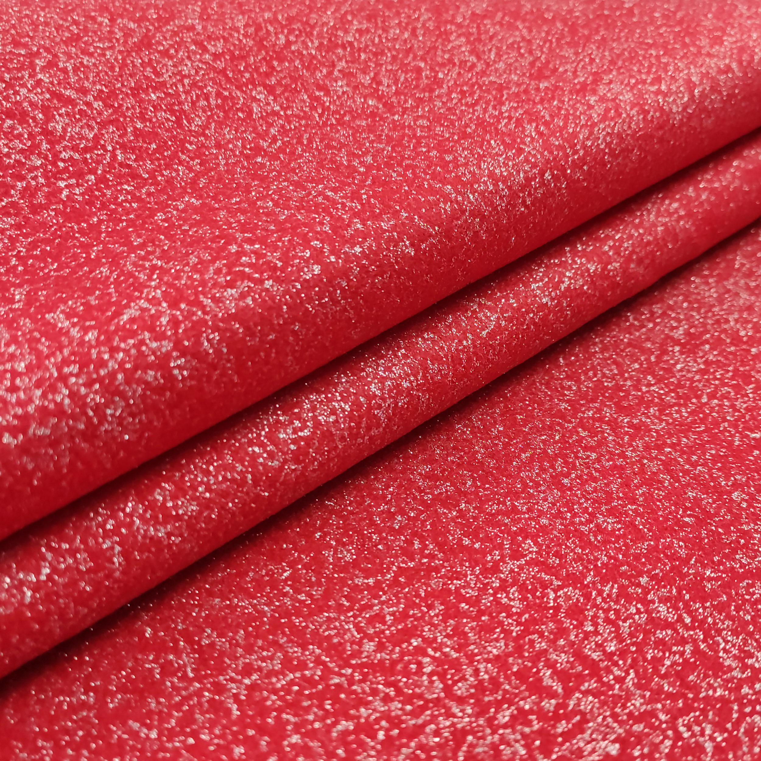 Pannolenci Solid Red Glitter Silver