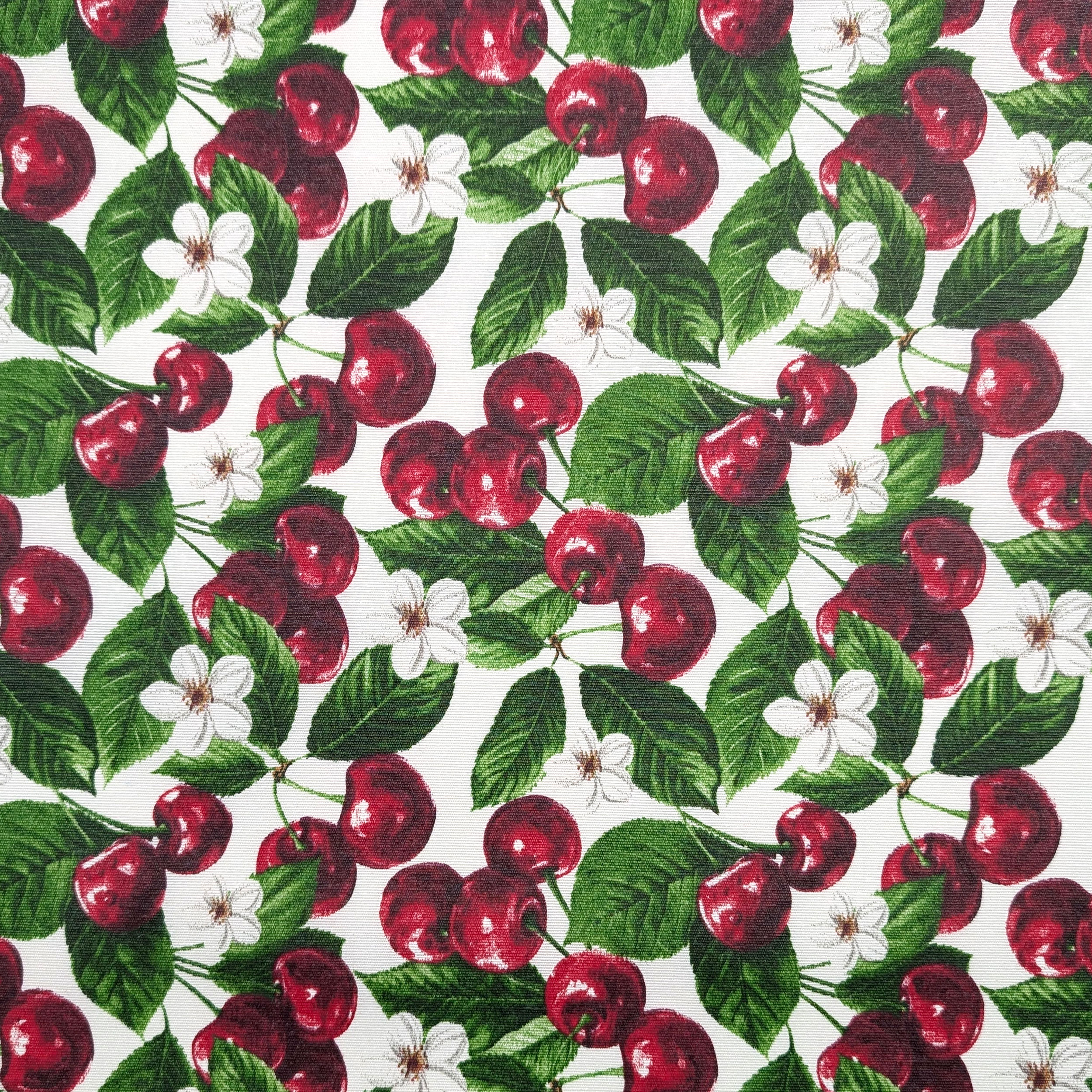 Fabric for Resin Tablecloth Cherries Image