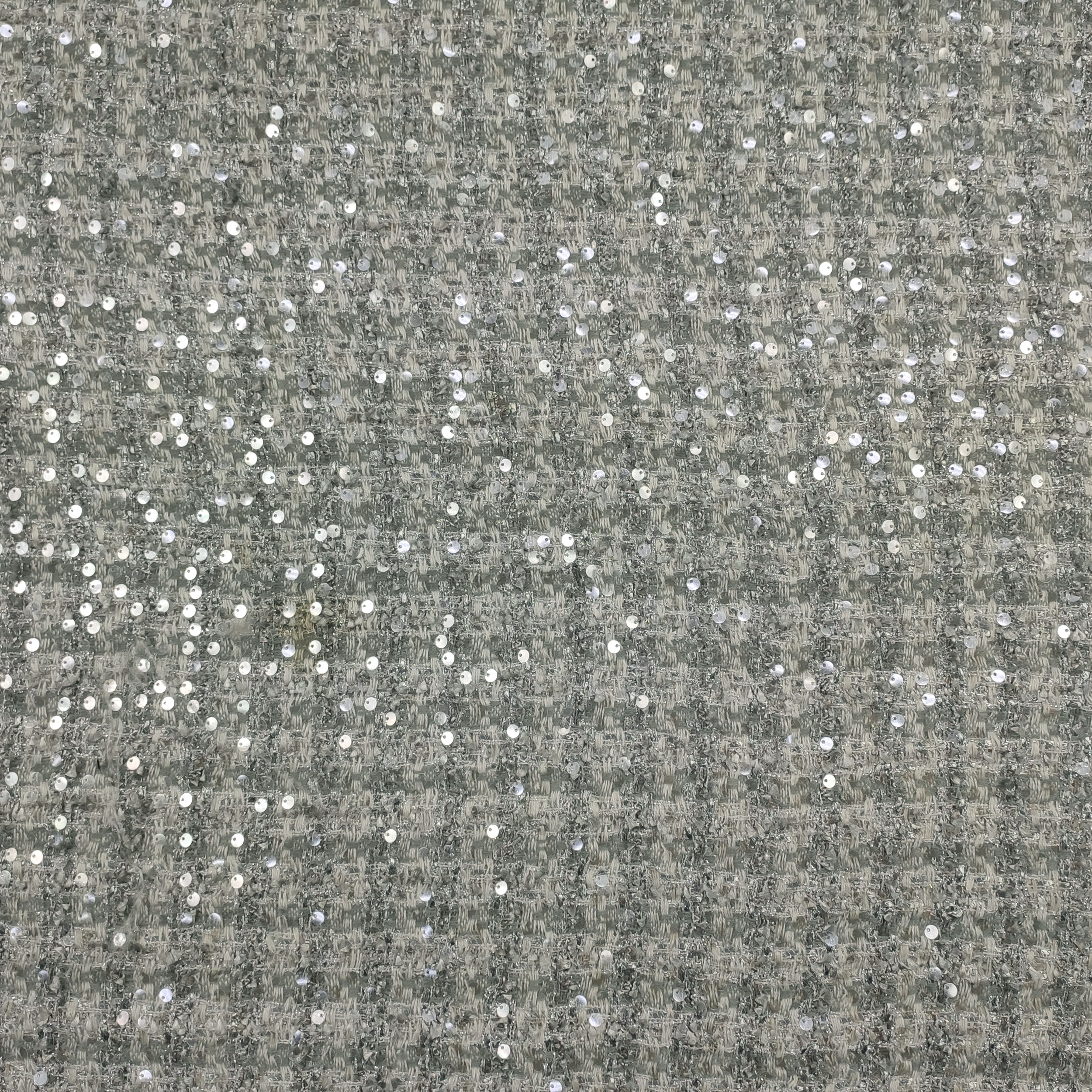 Jacquard Fashion gris clair avec paillettes