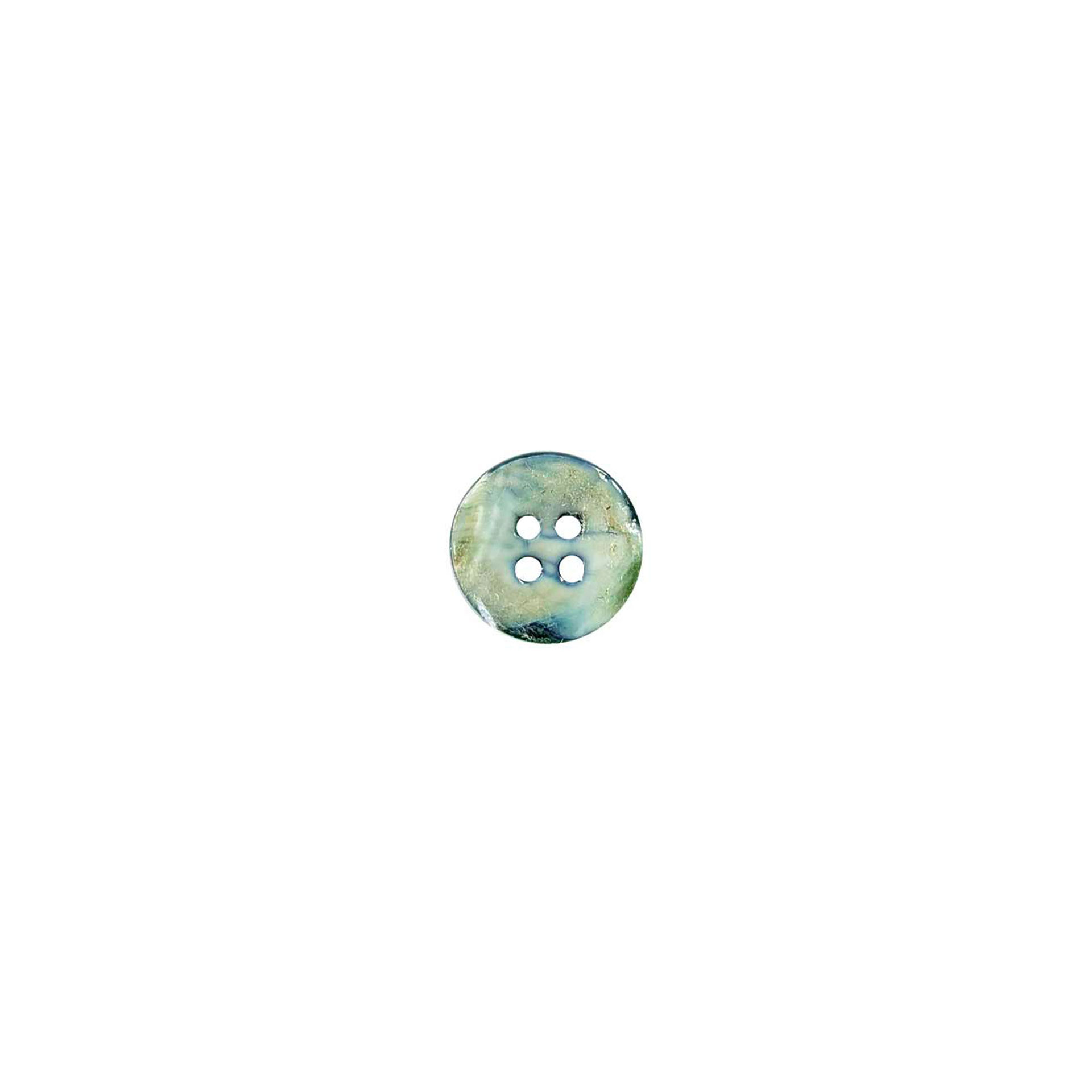 Mother-of-pearl button 4 holes Petroleum Image
