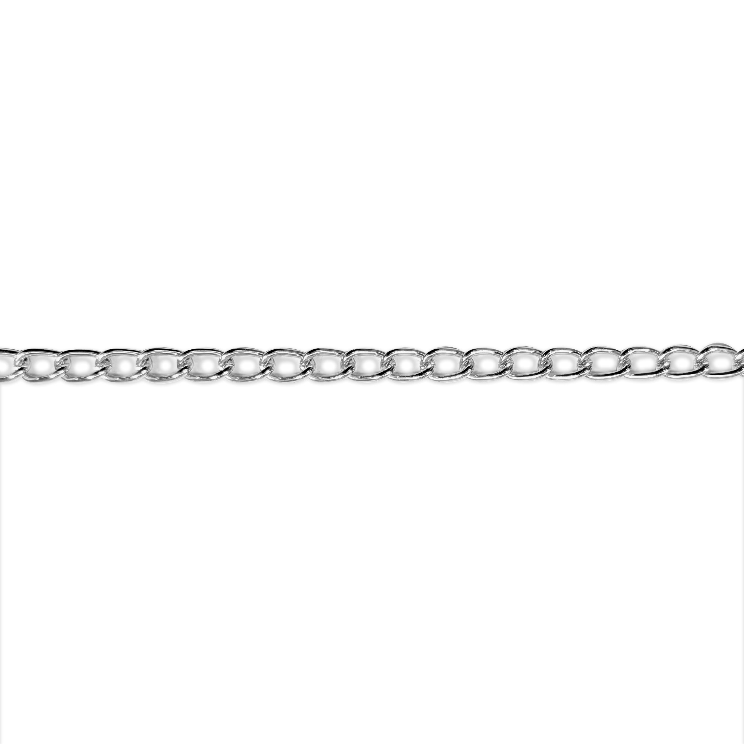 12 mm Groumette Mesh Silver Chain Image