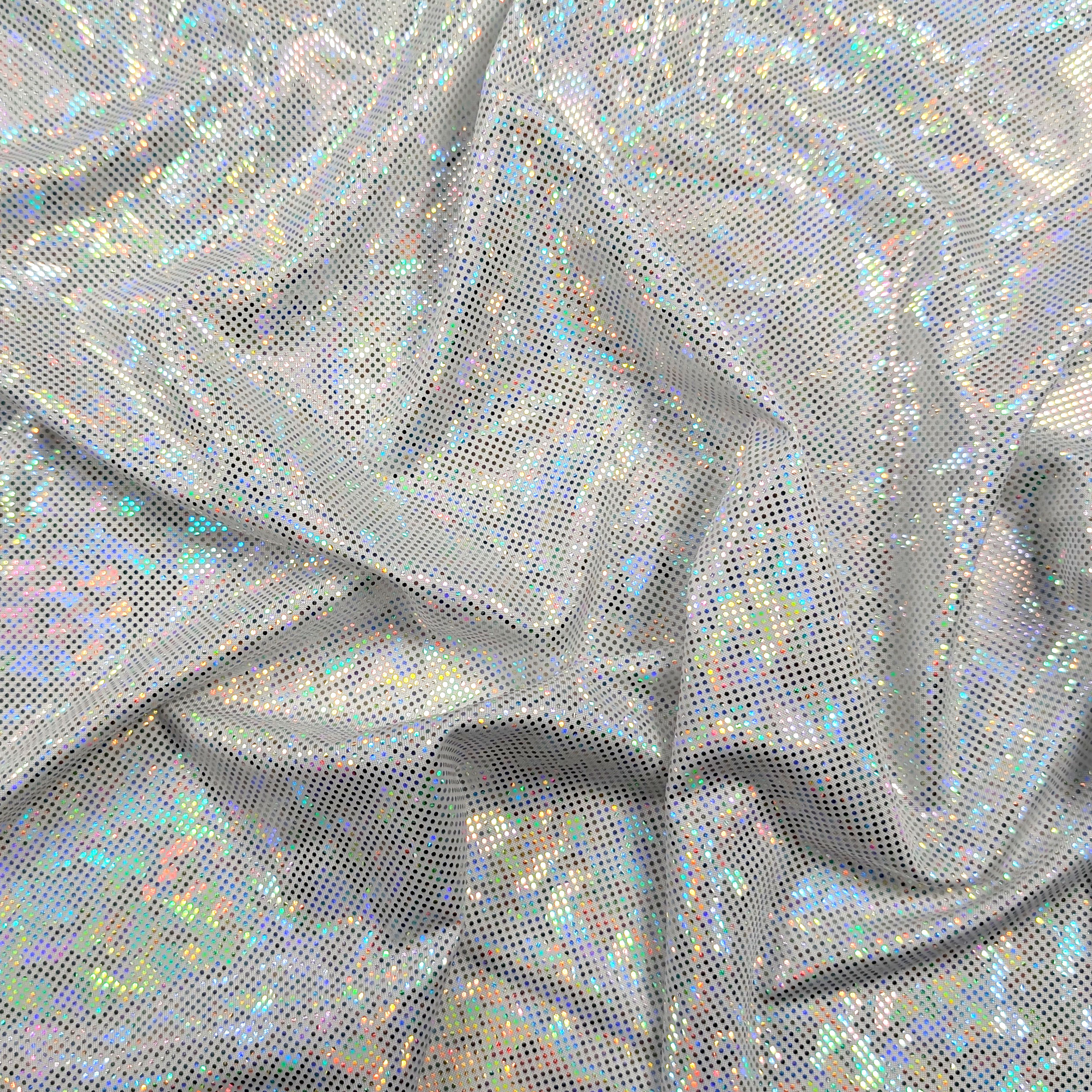 Holographic White Lycra Image