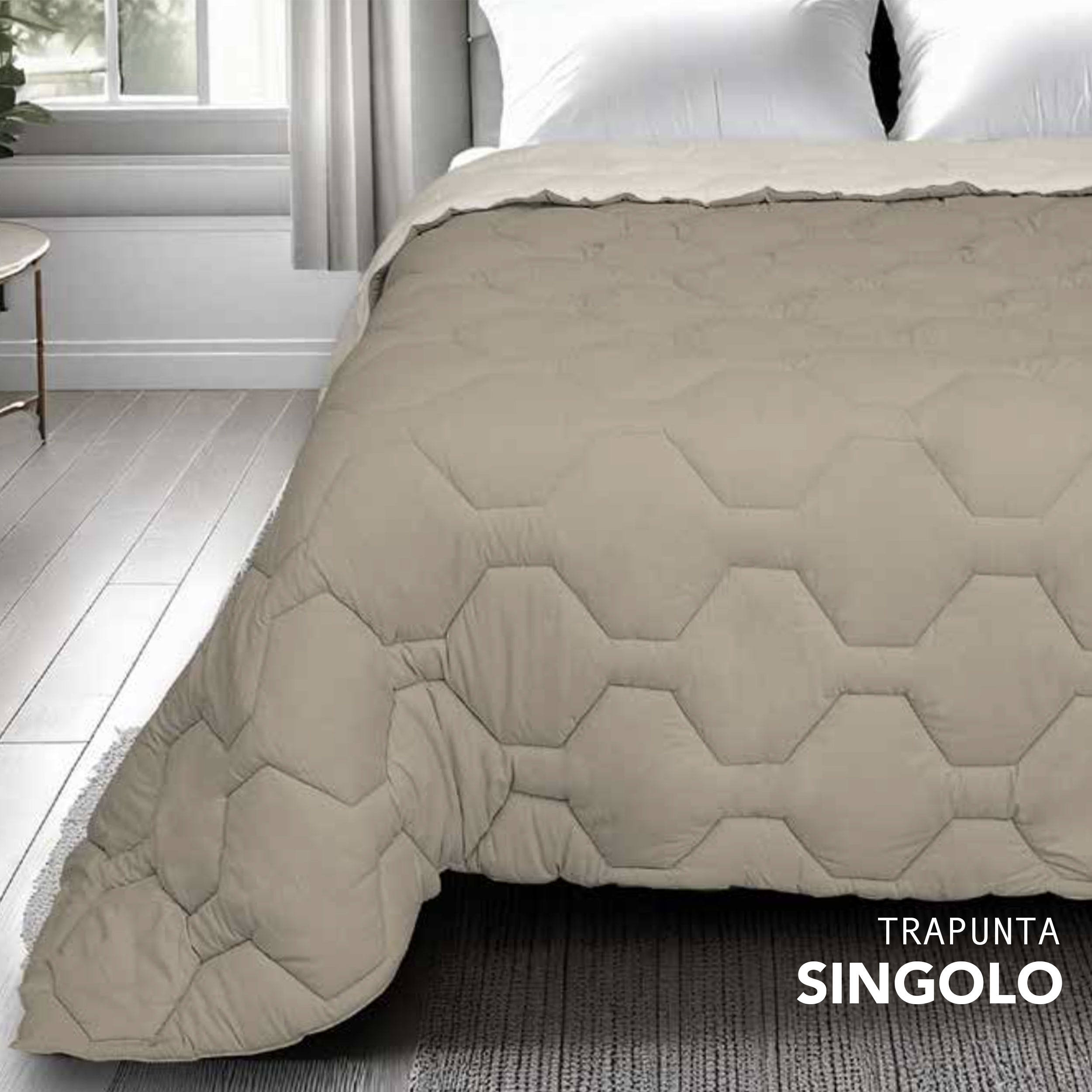 Quilted Single Heavyweight Two-Tone Dove Grey Image
