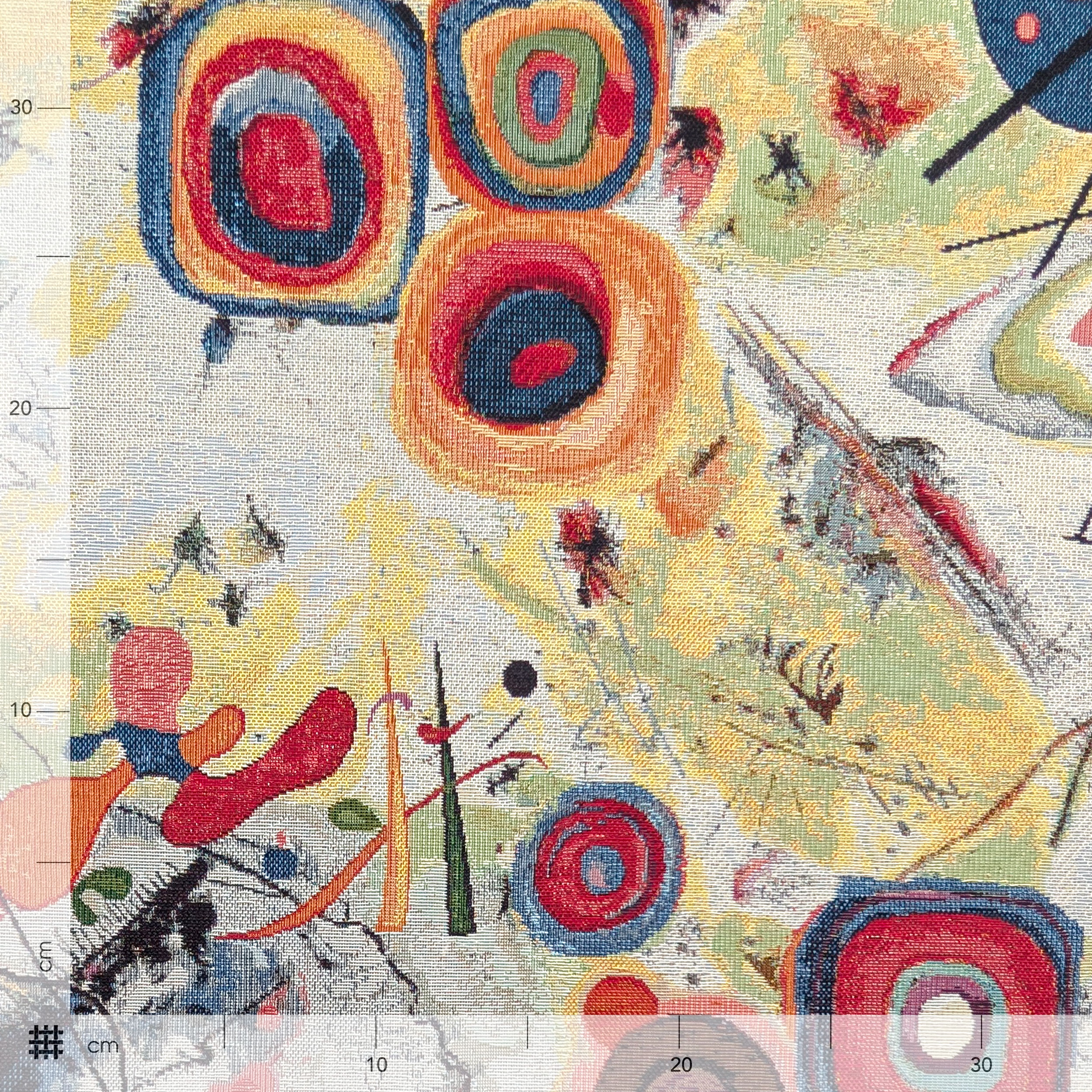 Tissu Gobelin Ameublement Abstrait Toile H 280 cm Image