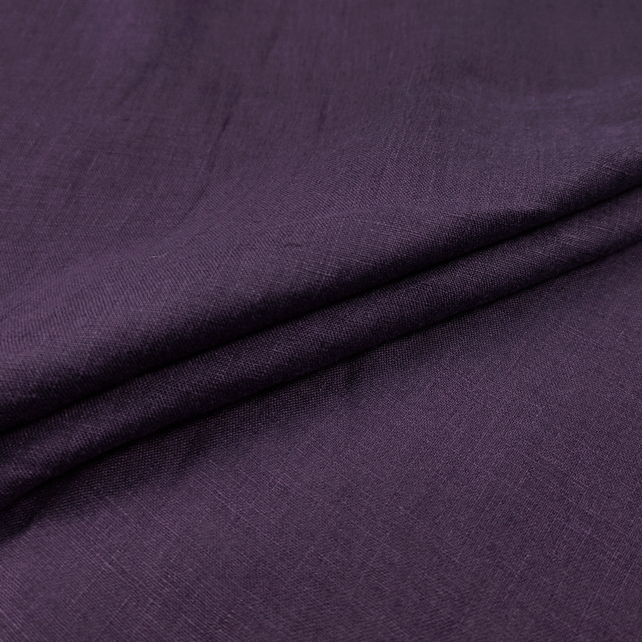 Seidenleinenstoff Dunkelviolett