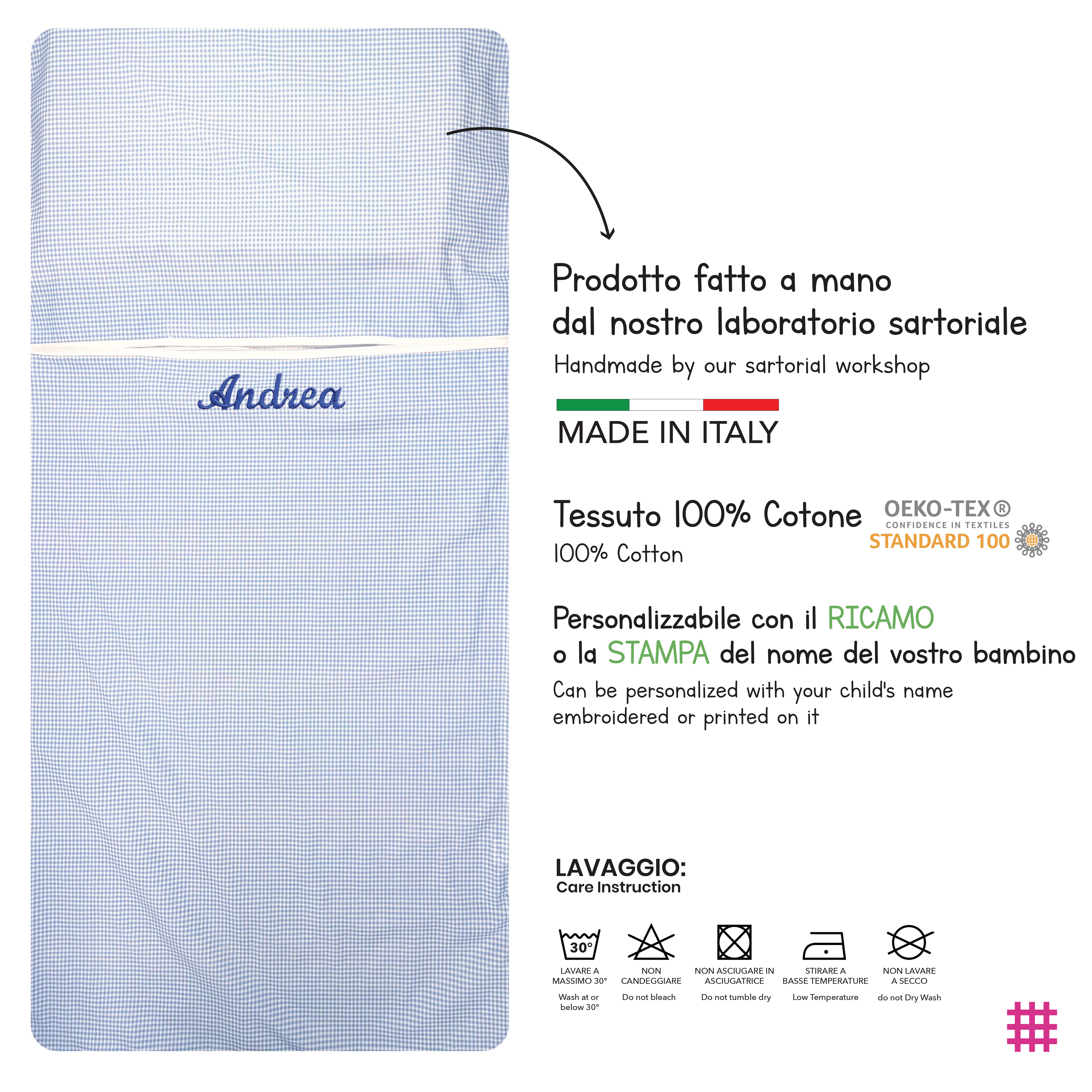 Sac de couchage d'été carré bleu clair Image
