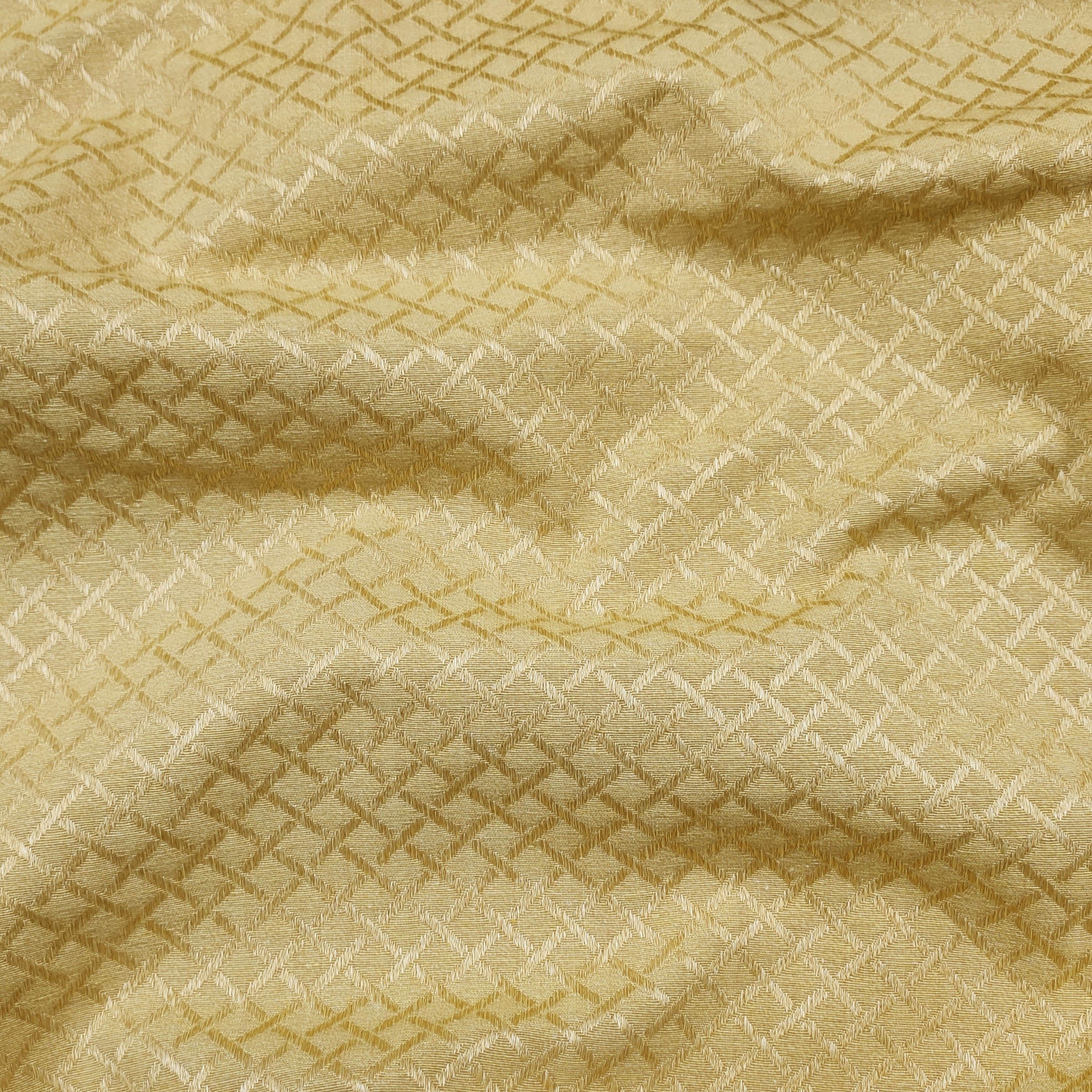 Tissu d'ameublement vintage Rhombus Gold
