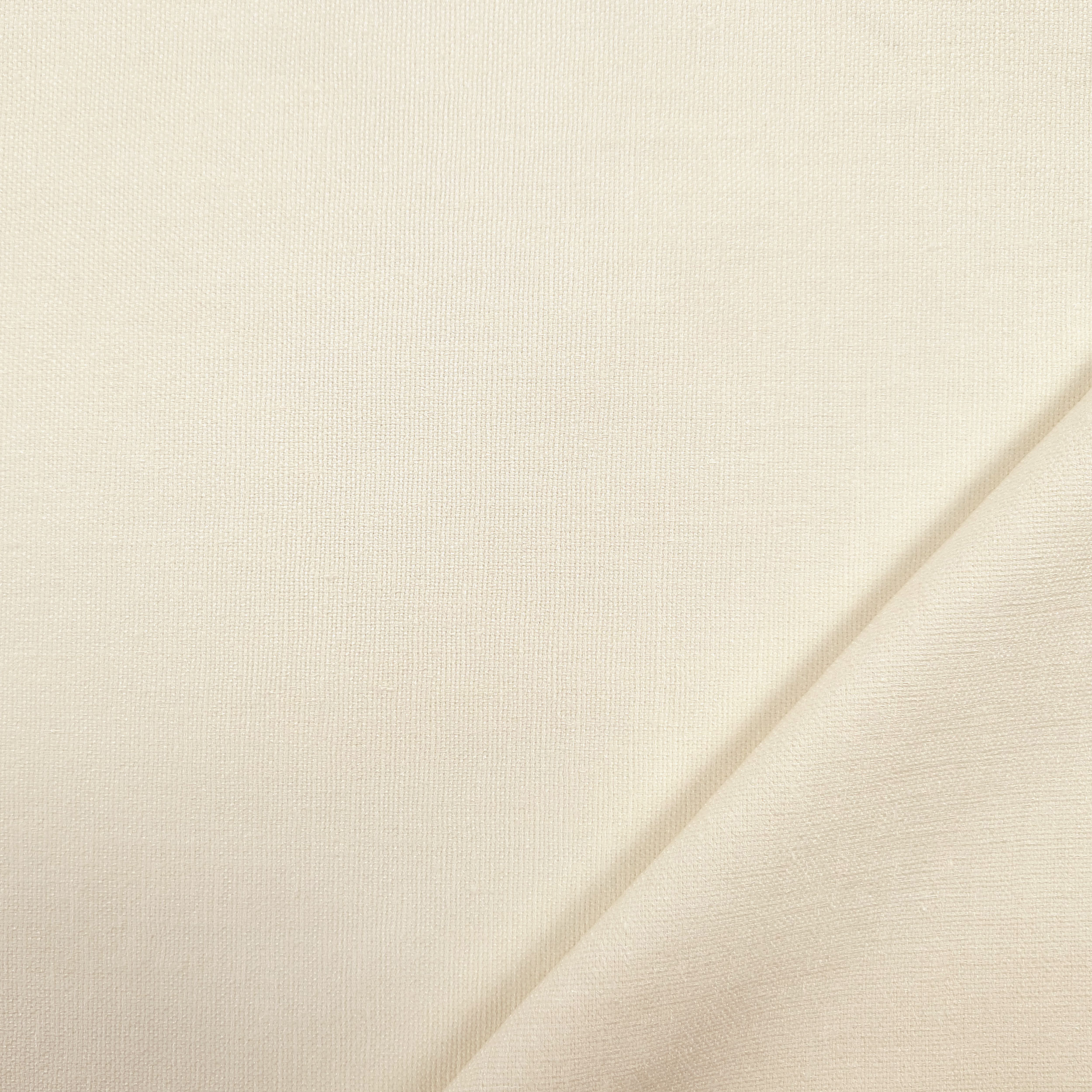 Faux Linen Curtain Fabric Cream Image
