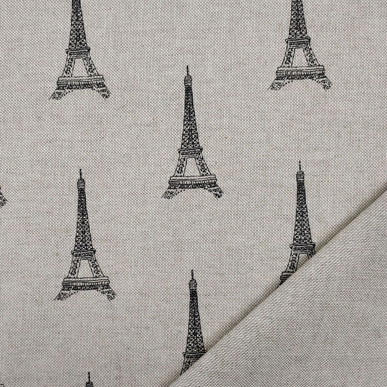 Recorte Tejido Algodón Mixto Torre Eiffel 50x140 cm Image