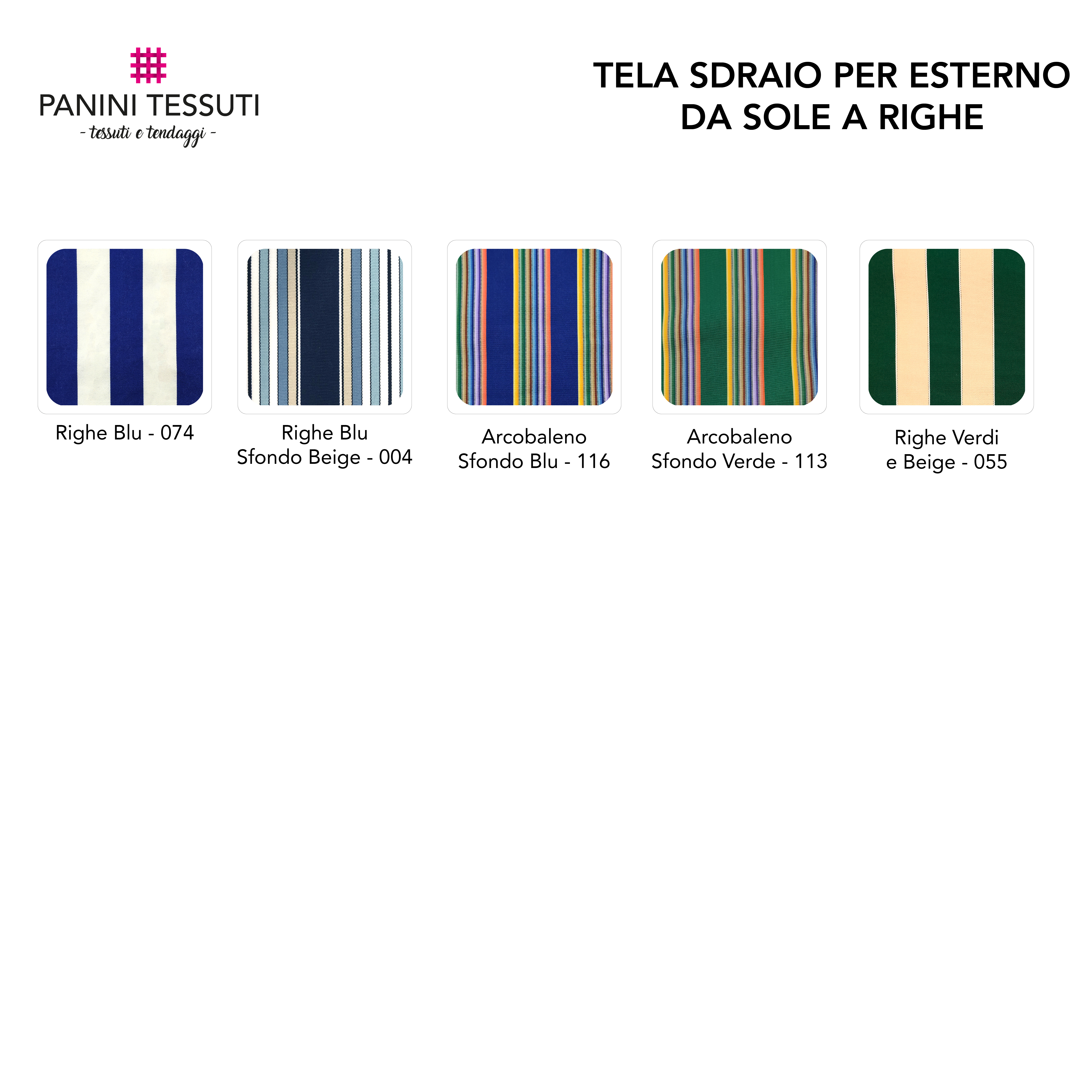 Lona solar de rayas para exteriores 44 cm Image