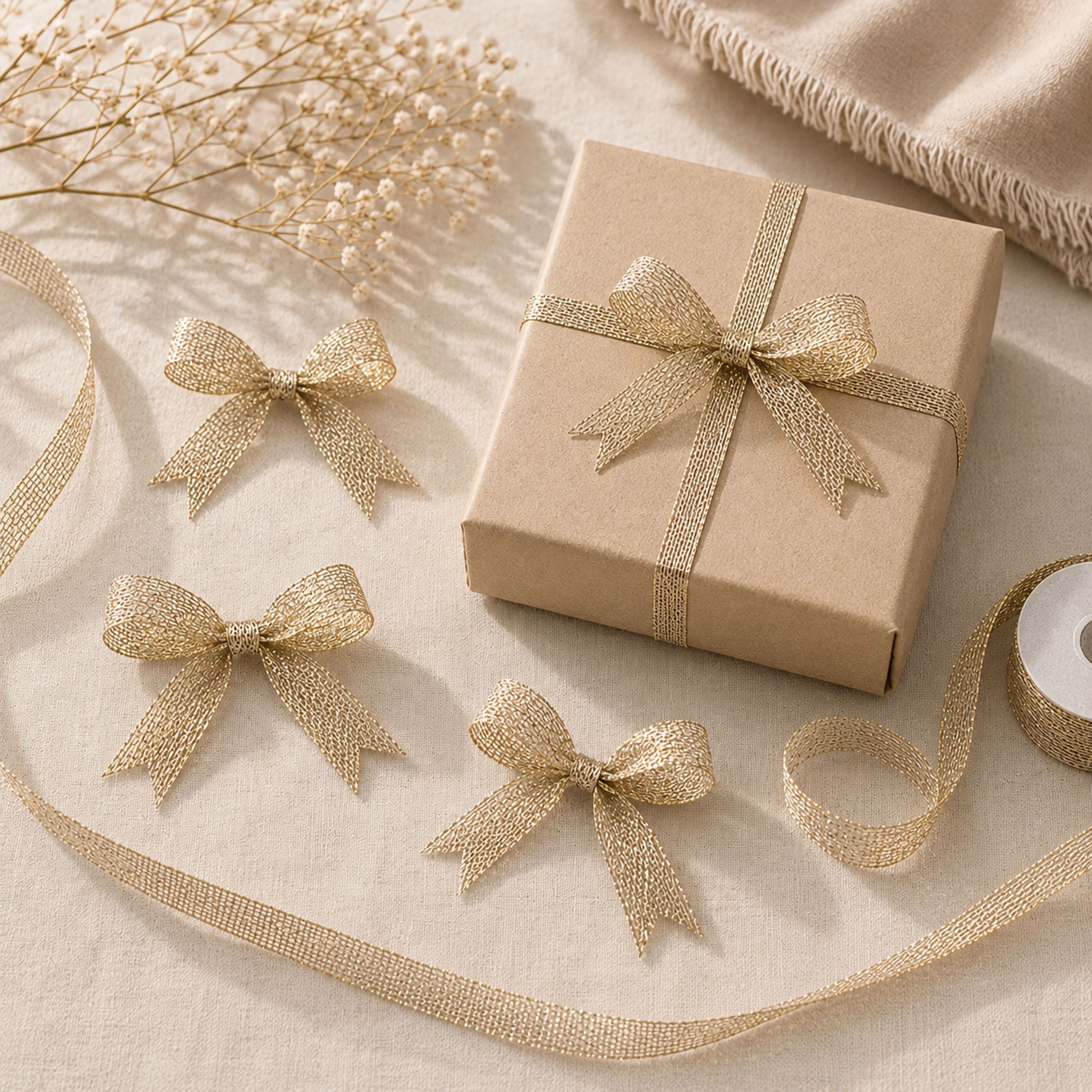 Gold Lurex Decorative Ribbon Image