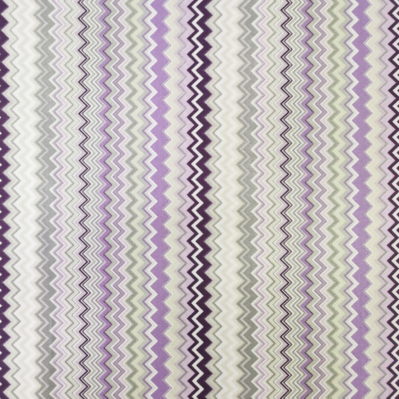 Tissu de coton Zig Zag Tones de violet Image
