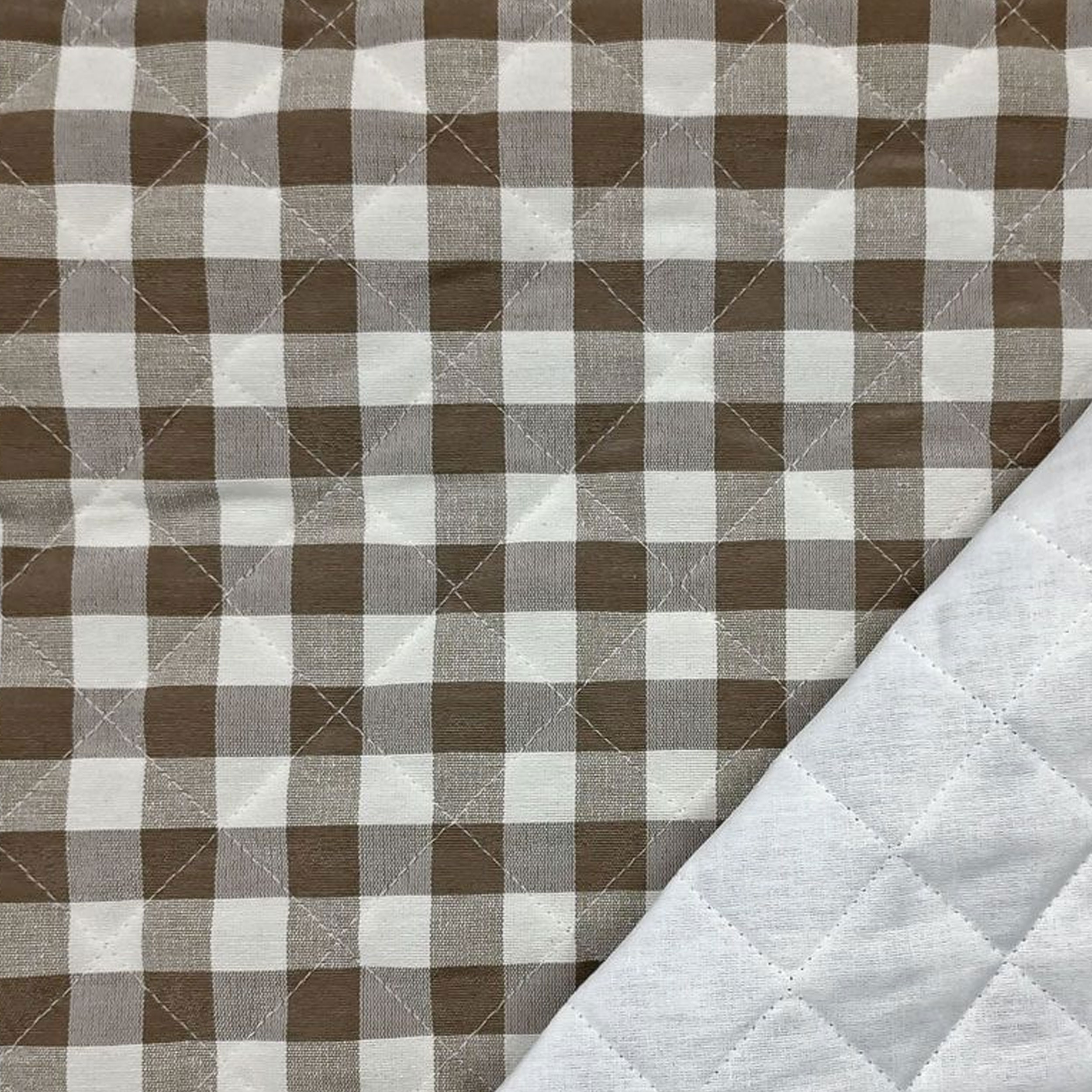 Quilted Square Pattern Hazelnut Image