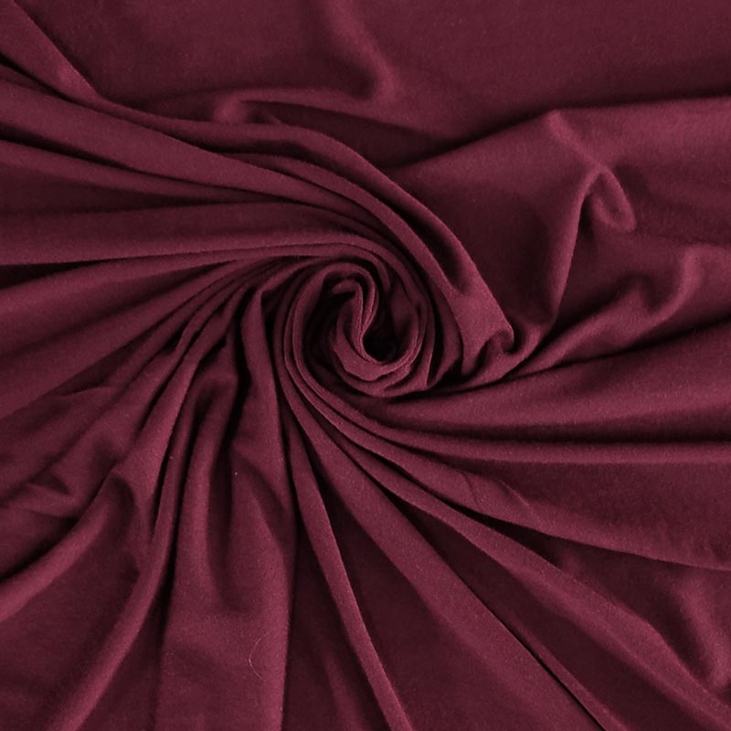 Jersey di Viscosa Tinta Unita Bordeaux 4