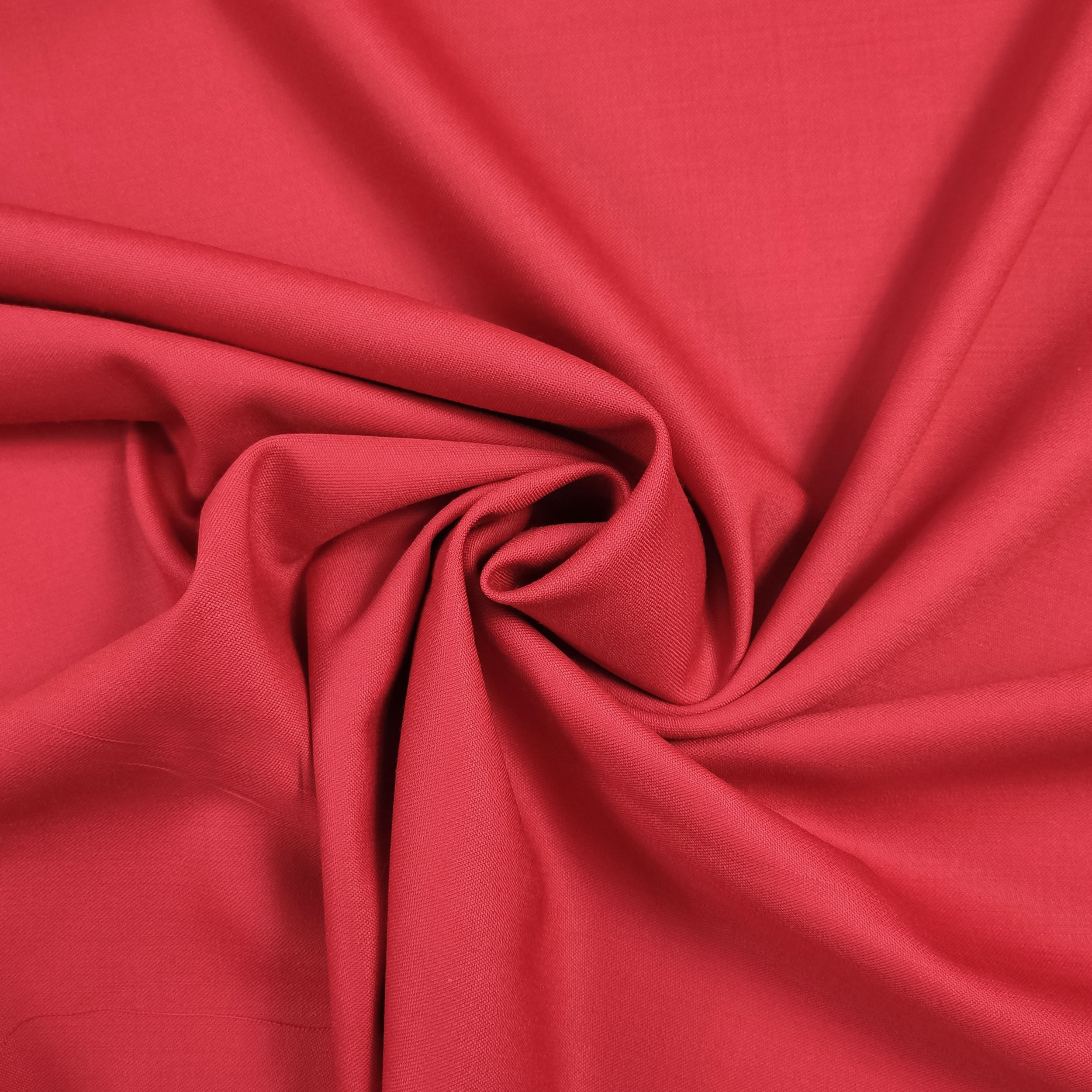 Red Stretch Wool Satin Image